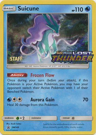 Suicune (Staff Prerelease Promo) (SM149) [Sun & Moon: Black Star Promos] - Duel Kingdom