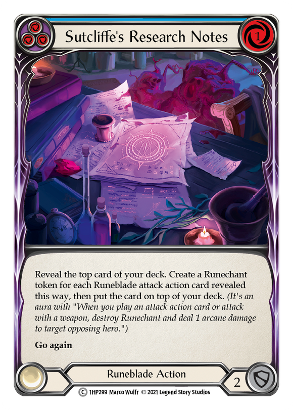 Sutcliffe's Research Notes (Blue) [1HP299]