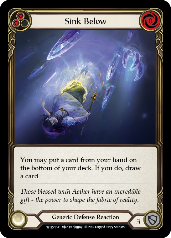 Sink Below (Yellow) [WTR216-C] Alpha Print Normal - Duel Kingdom
