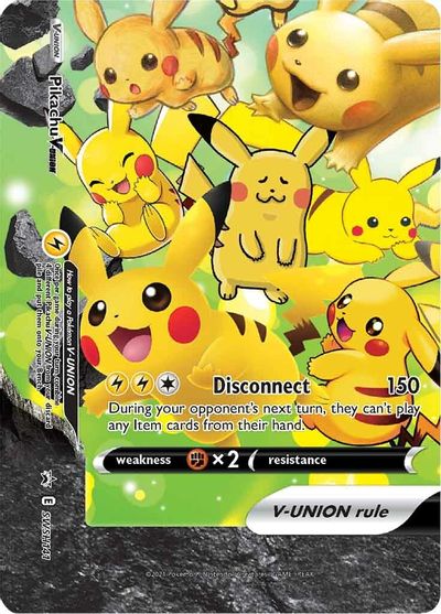 Pikachu V-UNION (SWSH141) (Celebrations) [Sword & Shield: Black Star Promos] - Duel Kingdom