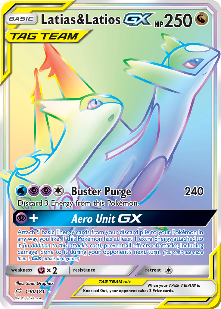 Latias & Latios GX (190/181) [Sun & Moon: Team Up] - Duel Kingdom