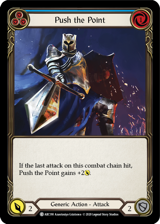 Push the Point (Blue) [ARC190] Unlimited Rainbow Foil - Duel Kingdom