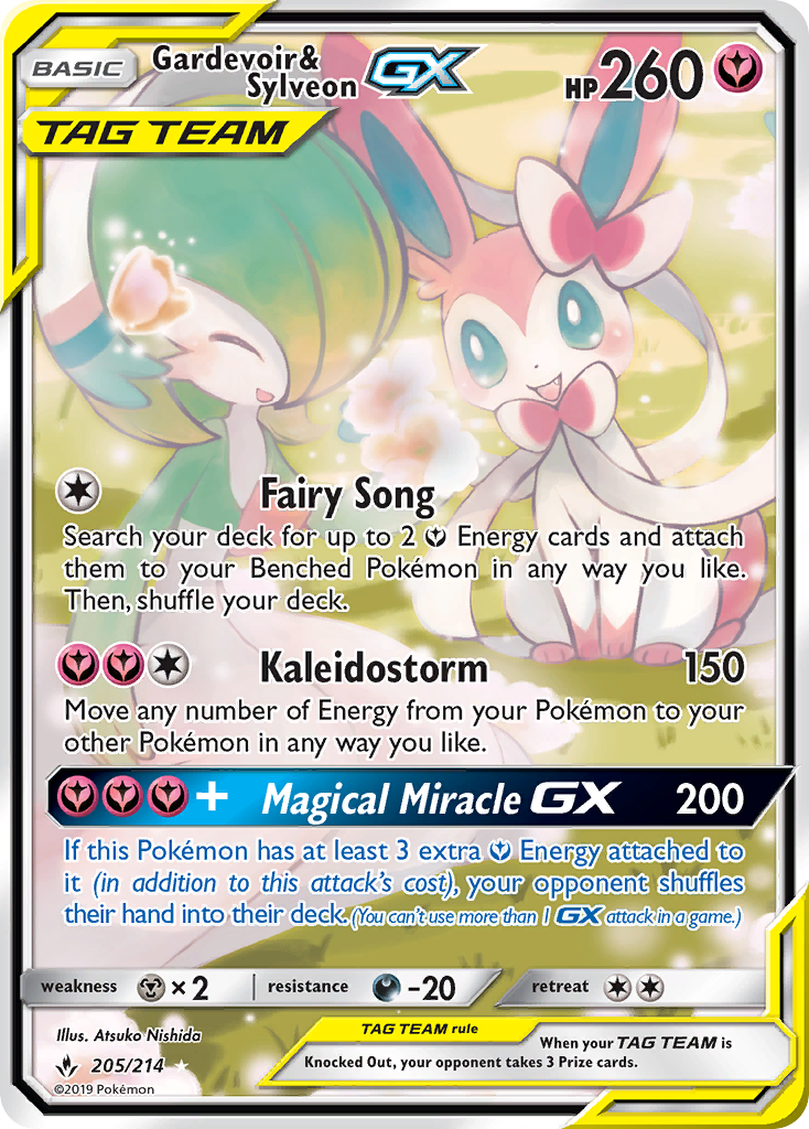 Gardevoir & Sylveon GX (205/214) [Sun & Moon: Unbroken Bonds] - Duel Kingdom