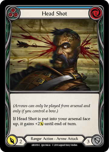 Head Shot (Blue) [ARC059-C] 1st Edition Normal - Duel Kingdom