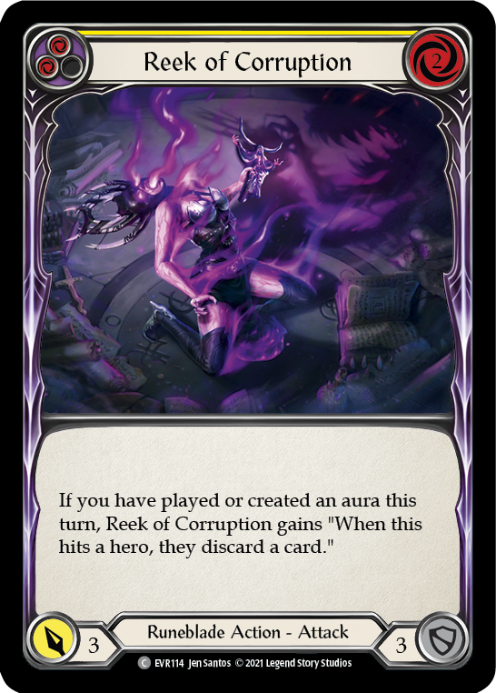 Reek of Corruption (Yellow) [EVR114] 1st Edition Normal - Duel Kingdom