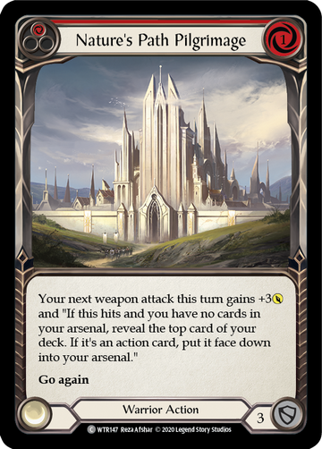 Nature's Path Pilgrimage (Red) [WTR147] Unlimited Rainbow Foil - Duel Kingdom