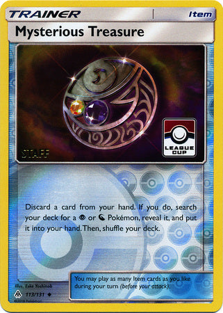 Mysterious Treasure (113/131) (League Promo Staff) [Sun & Moon: Forbidden Light] - Duel Kingdom