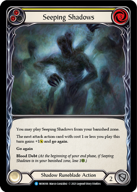 Seeping Shadows (Yellow) [MON166] 1st Edition Normal - Duel Kingdom
