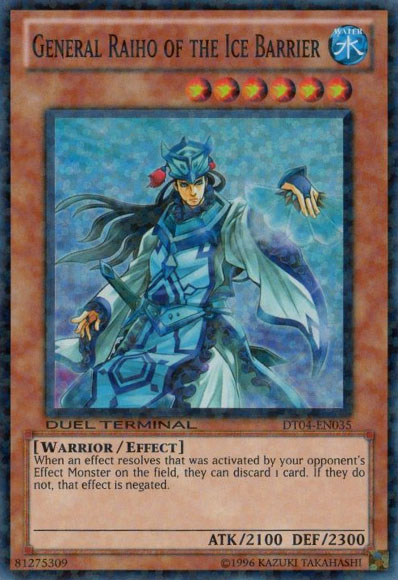 General Raiho of the Ice Barrier [DT04-EN035] Super Rare - Duel Kingdom