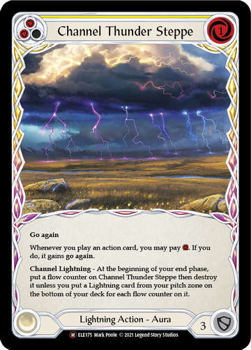 Channel Thunder Steppe [U-ELE175] Unlimited Rainbow Foil - Duel Kingdom