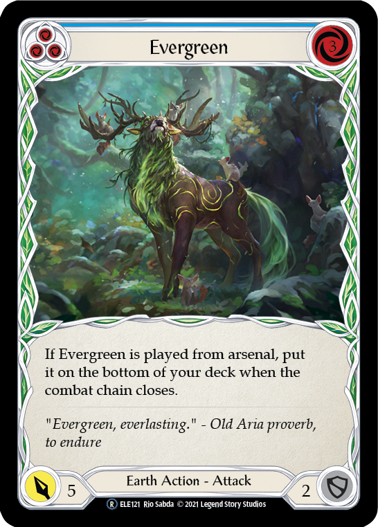 Evergreen (Blue) [U-ELE121] Unlimited Normal - Duel Kingdom