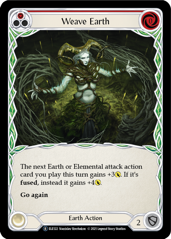 Weave Earth (Red) [U-ELE122] Unlimited Rainbow Foil - Duel Kingdom