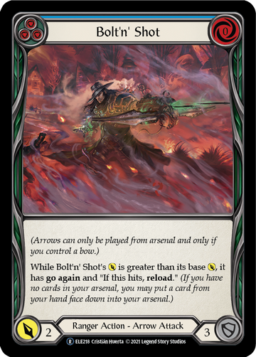 Bolt'n' Shot (Blue) [U-ELE218] Unlimited Normal - Duel Kingdom