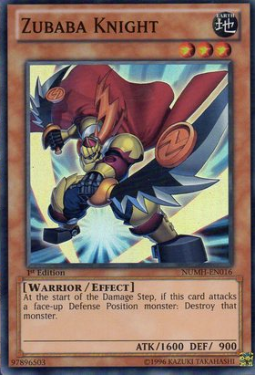 Zubaba Knight [NUMH-EN016] Super Rare - Duel Kingdom