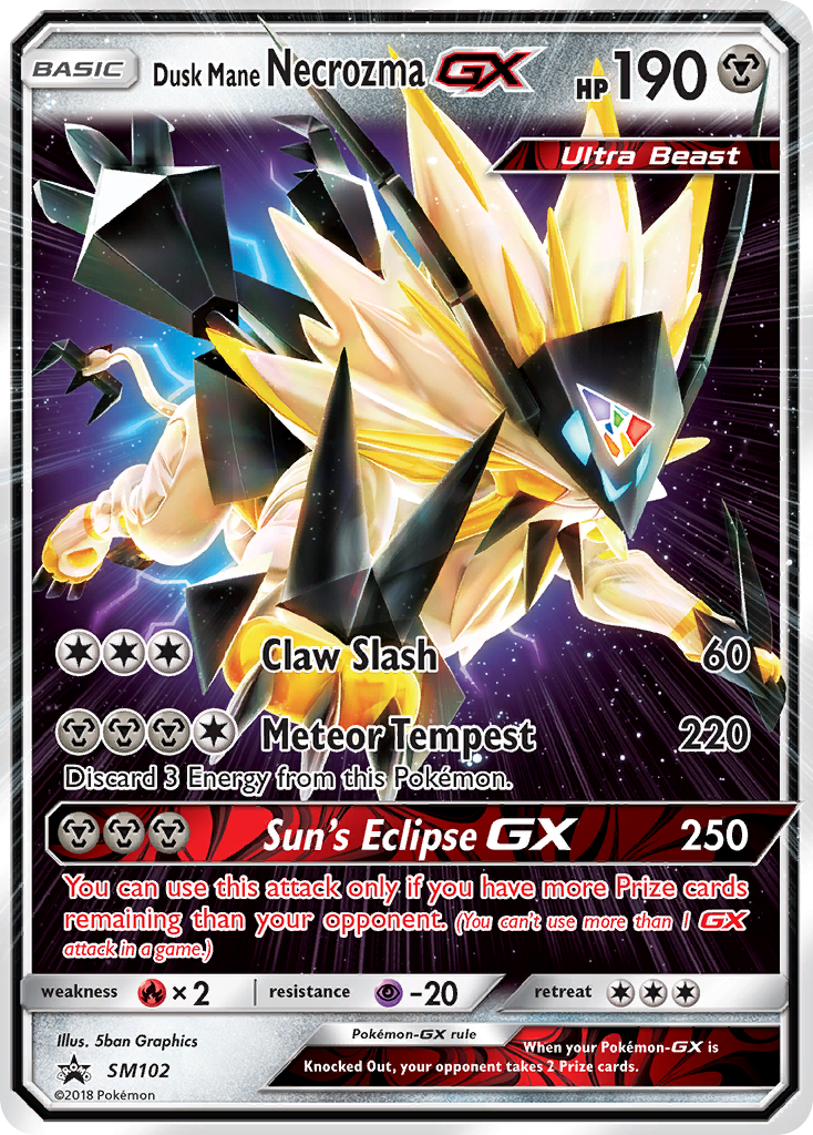 Dusk Mane Necrozma GX (SM102) [Sun & Moon: Black Star Promos] - Duel Kingdom