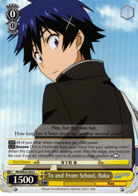 To and From School, Raku (NK/WE22-E04) (Parallel Foil) [NISEKOI Extra Booster]