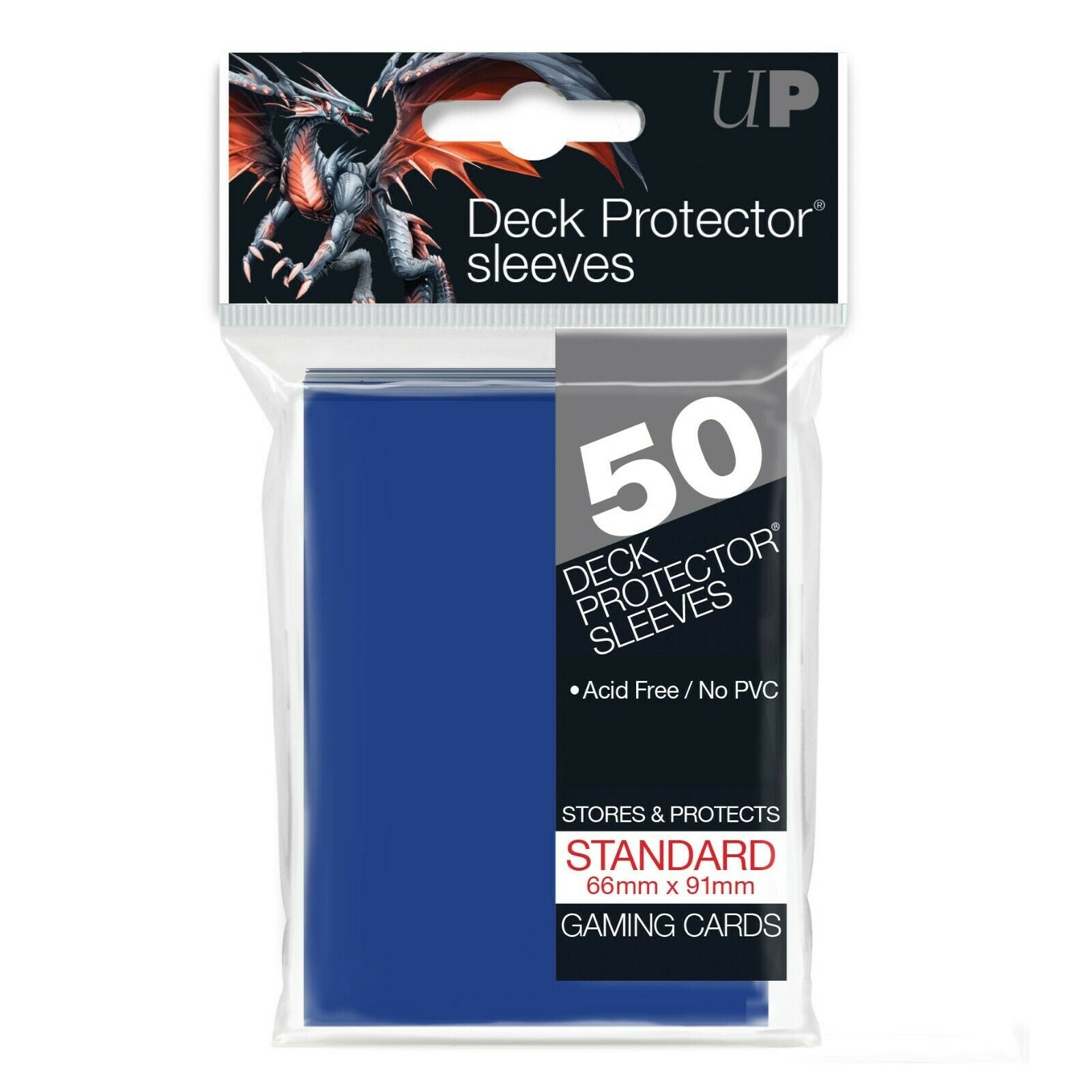 50ct Pro-Gloss Blue Standard Deck Protectors - Duel Kingdom