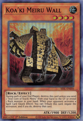 Koa'ki Meiru Wall [SESL-EN050] Super Rare