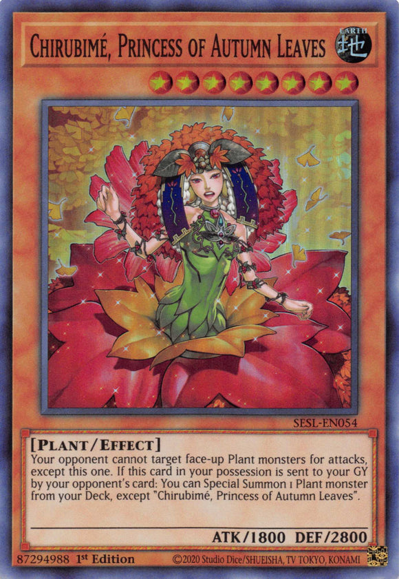 Chirubime, Princess of Autumn Leaves [SESL-EN054] Super Rare